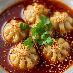 Pork Wontons In Chili Oil (8pc)