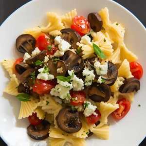 Portobello Bowtie Pasta