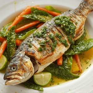 Whole Roasted Branzino