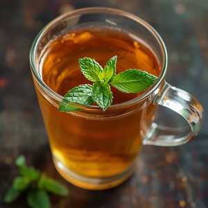 Tea with fresh mint