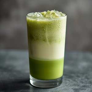 Coconut Cream Iced Matcha Latte