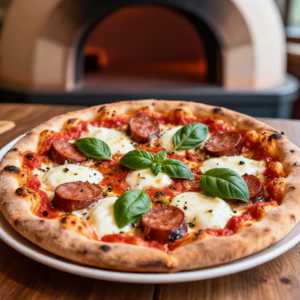 Pizza con Salsiccia