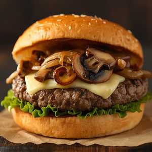 Mushroom Swiss Burger