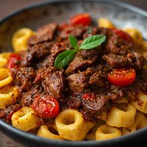 Cavatelli al ragù di costolette
