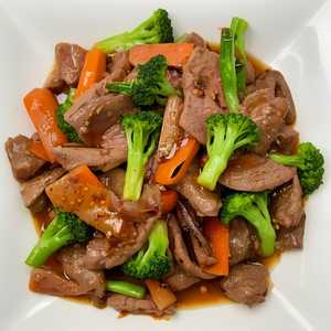 RAU CẢI XÀO BÒ hoặc GÀ / Stir-Fried Vegetables with your choice of Beef or Chicken