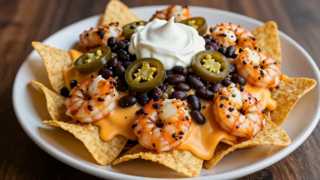 Grilled Shrimp Nachos