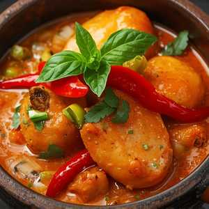 Red Curry With Soft Shell Crab