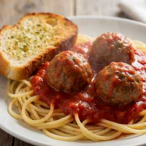 Spaghettini With Meatballs