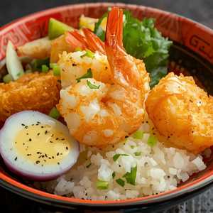 Shrimp (3Pcs) & Vegetable Tempura Bowl