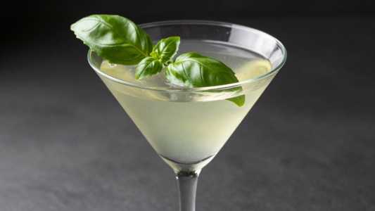 Lemon-Basil Martini