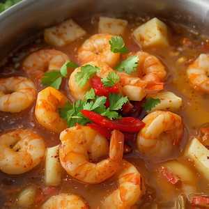 Spicy Mixed Tofu Shrimp