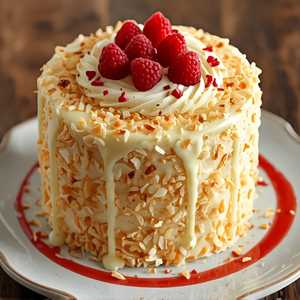 White Chocolate Coconut Cake