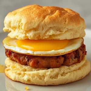 Sausage Biscuit with Egg