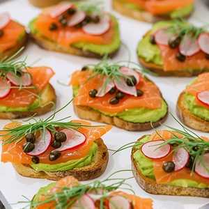 Tray Smoked Salmon Toast