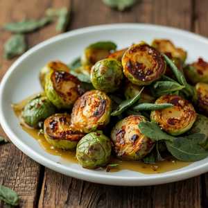 Hot Honey & Sage Crispy Brussel Leaves