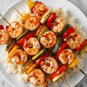 Shrimp & Veggie Skewers