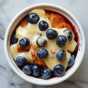 Blueberry Brioche Bread Pudding
