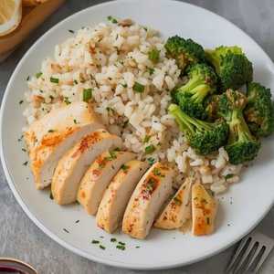 Chicken Protein Brown Rice Plate
