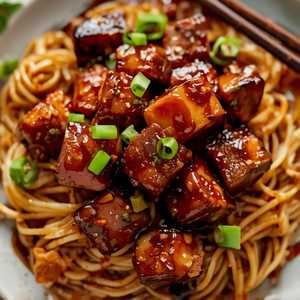 French Sauteed Diced Beef Filet Noodle