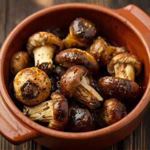 Wood-Oven Roasted Beech Mushrooms