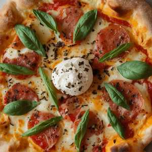 Pizza Burrata, Truffle, Capicollo