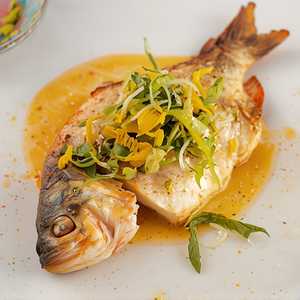 Whole Pan-Seared Branzino