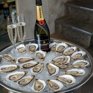 Feelin' Fancy: 2 doz raw oysters* bottle of Mumms brut champagne