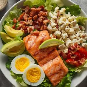 Salmon & Avocado Cobb Salad