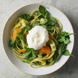 Vegetable Burrata Pasta