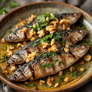 Grilled Sardines, Walnut, Parsley, Shallot (21)