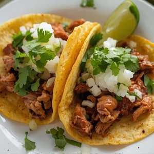 Tacos con Carnitas (2)