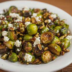 Maple Roasted Brussels Sprouts