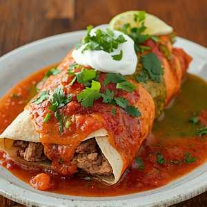 Smothered Breakfast Burrito*