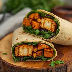 Sweet Potato & Halloumi Wrap
