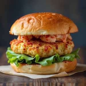 Fried Crab Cake Sandwich