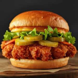 Honey Hot Fried Chicken Sandwich