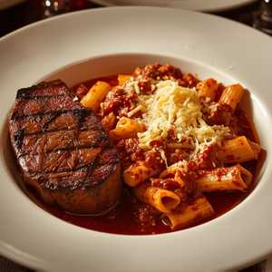Steak and Bolognese