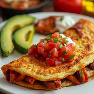 Chicken Fajita Omelette