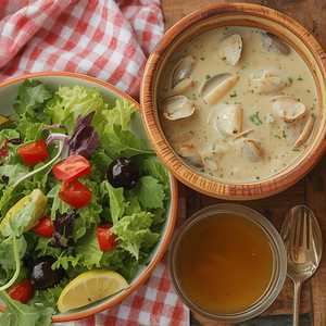 Clam Chowder & Salad Combo