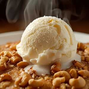 Warm Coconut Bread Pudding