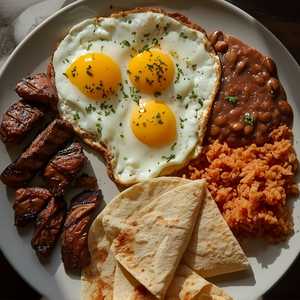 Huevos Con Bistec