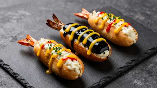 Seafood Corn Dogs