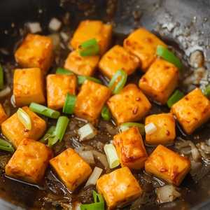 Scallion Pressed Tofu (Not GF)