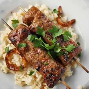 Grilled Kafta Kebab Platter