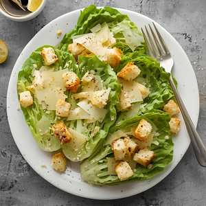 Caesar Salad with Grana Padano Croutons