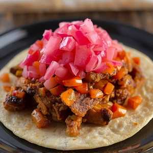 Cochinita Pibil con Cebolla en Escabeche