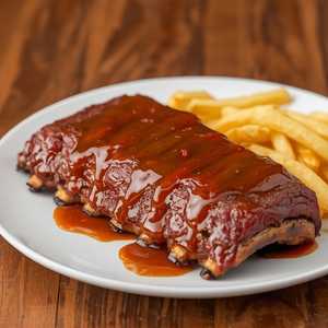 LD BBQ Pork Ribs (1/2 Rack)