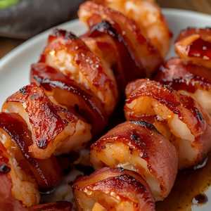 Cherrywood Bacon-Wrapped Shrimp
