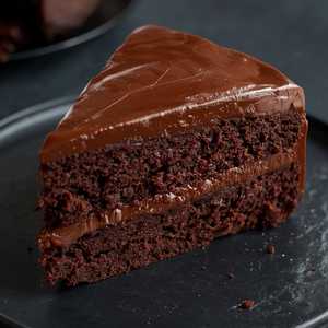 Triple Chocolate Cake Slice