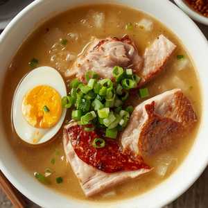Congee w/Pork & Preserved Eggs